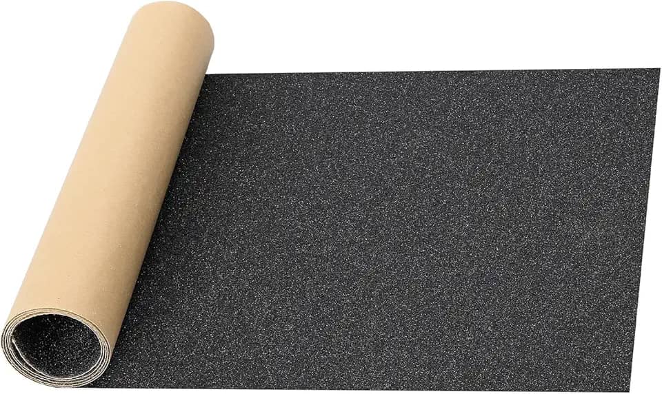 Aolabela Fita Adesiva 80 Grip, 33' X 9', Sem Bolhas de Ar, Fita Adesiva para Skate, Lixa para Skate, 84 cm x 23 cm, Preta