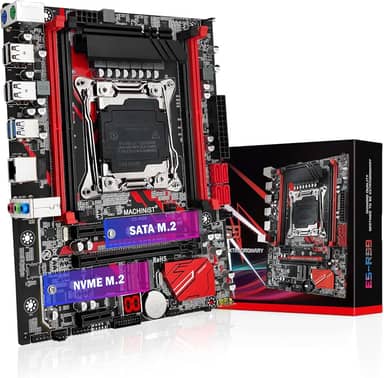 MACHINIST Placa Mãe X99 LGA 2011-V3, Placa-mãe Micro ATX (Intel 5ª/6ª geração) PC Server com Placa de Diagnóstico (PCIe 3.0, M.2 Duplos, 4 Canais DDR4, SATA 6 Gb/s) Intel i7 XEON E5 V3/V4