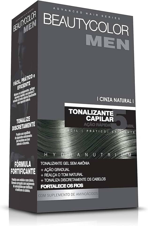 Tonalizante Capilar BEAUTYCOLOR MEN – Cinza Natural