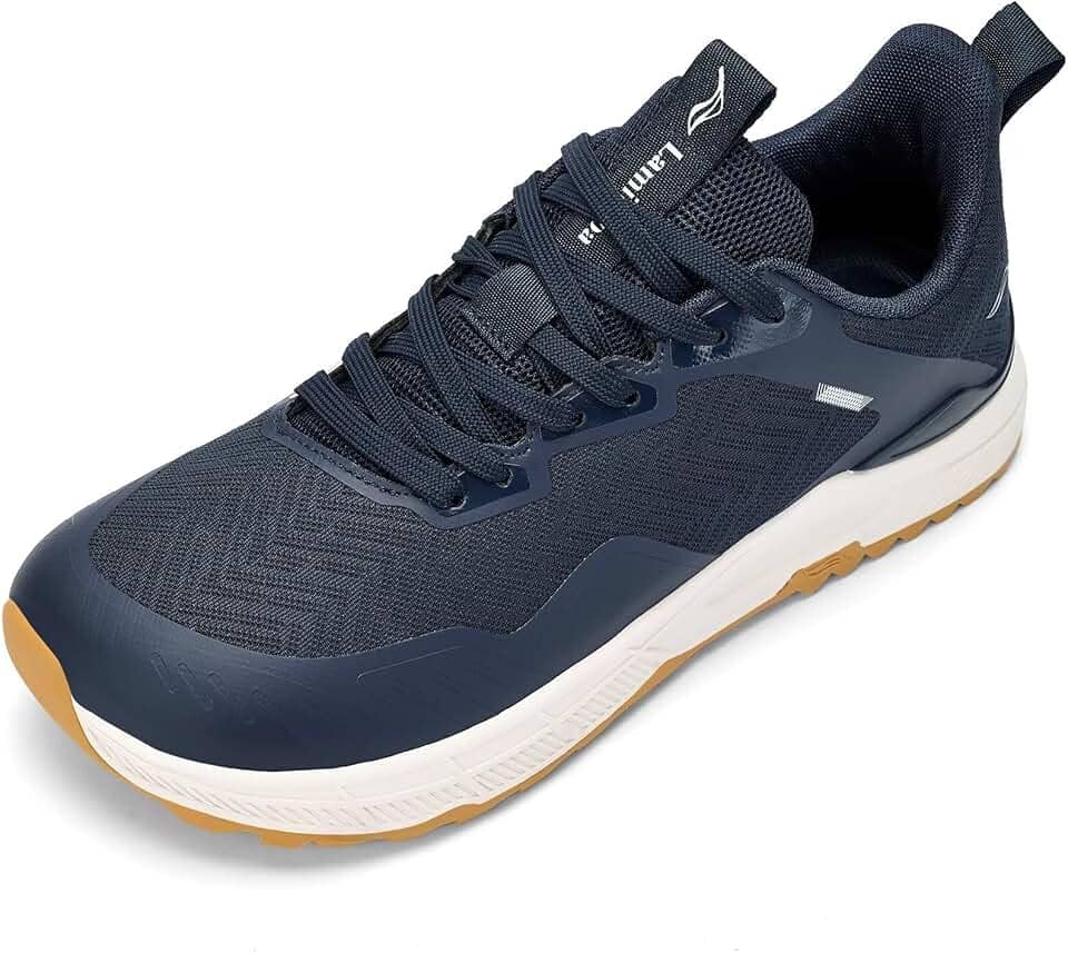 Wide Tênis masculino para caminhada, tênis de corrida e caminhada ao ar livre