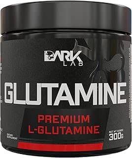 Glutamina Dark Lab 100% Pura, 300g, Recuperação Muscular e Sistema Imunológico