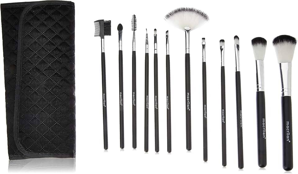 Macrilan Kit Com 12 Pincéis Para Maquiagem - Kp1-5E