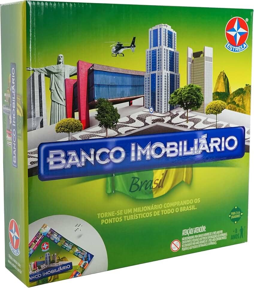 Jogo Banco Imobiliário Brasil Brinquedos Estrela