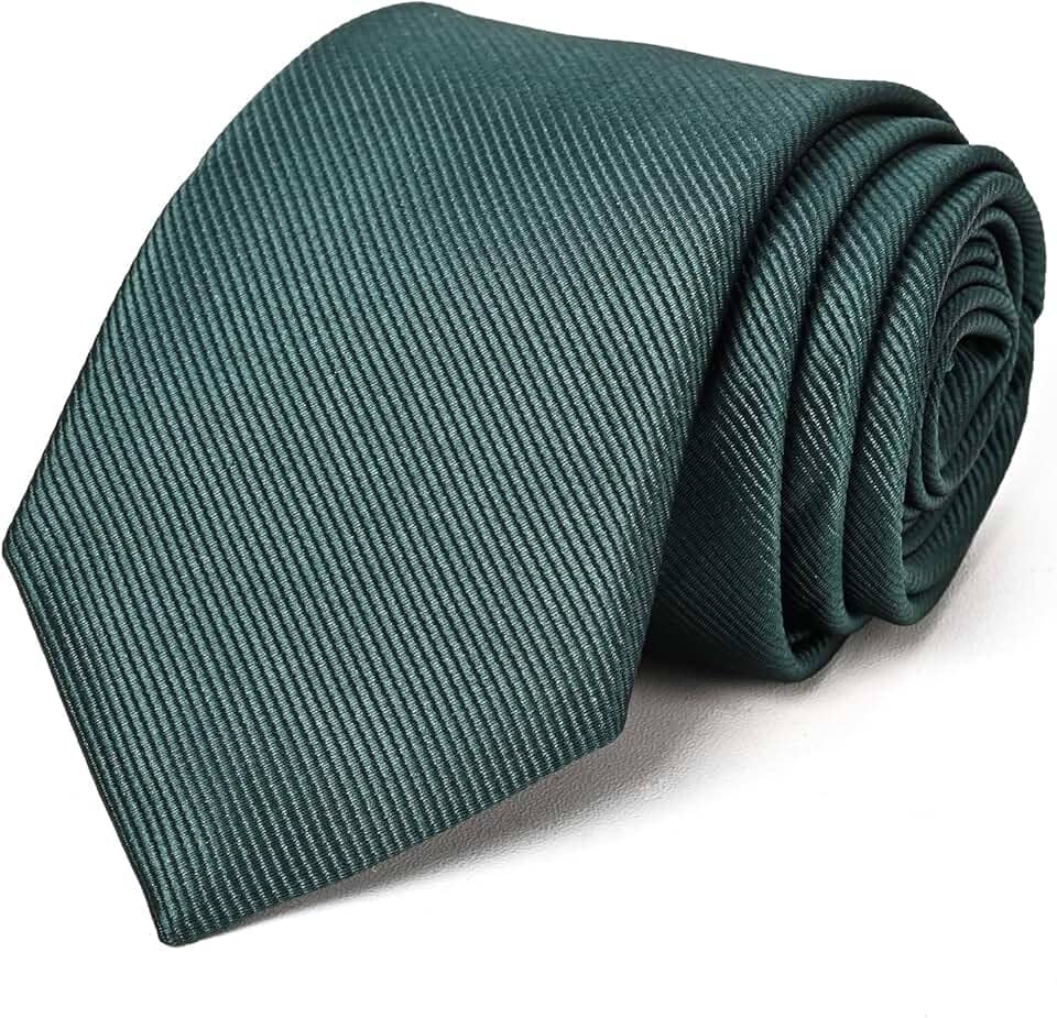 Gravata de cor sólida, gravata formal para homens, preta