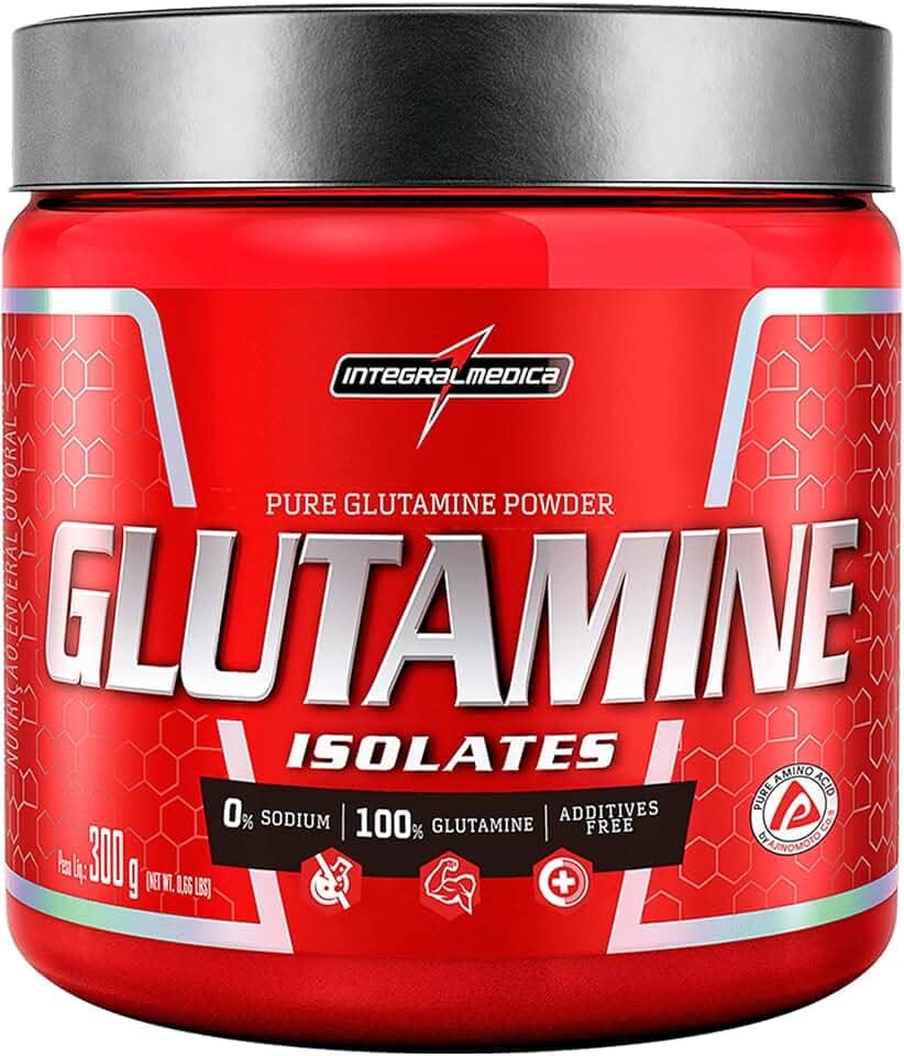Integralmedica - Glutamina Natural Isolada em Pó - Suplemento Sem Sabor - 300g