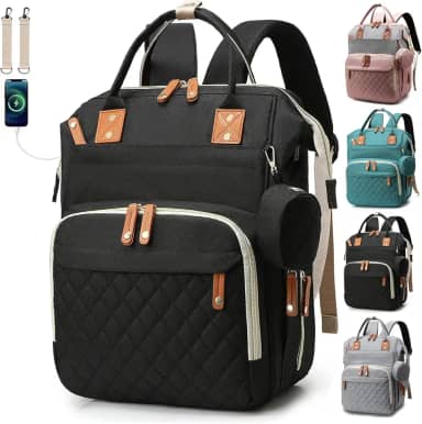Bolsa Mochila Maternidade Impermeável Multifuncional- Estilo e Praticidade para Mamães Modernas, Com Grande Capacidade para Todo o Essencial do Bebê