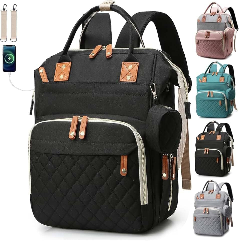 Bolsa Mochila Maternidade Impermeável Multifuncional- Estilo e Praticidade para Mamães Modernas, Com Grande Capacidade para Todo o Essencial do Bebê