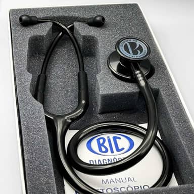 Estetoscópio Bic Eternity III Black Edition ES1507 - Excelente Ausculta - Garantia de 5 anos