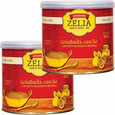 2 Goiabadas Cascão Cremosa Lata 800g Zélia - Desde 1950