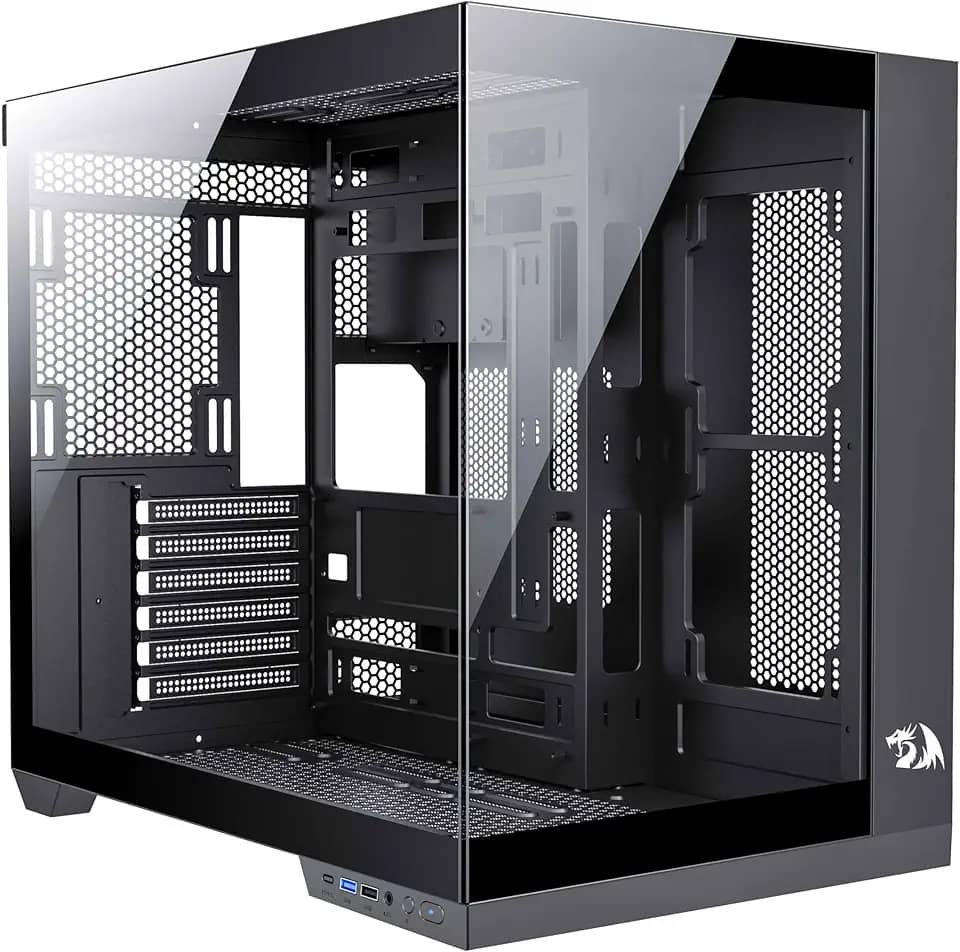 Gabinete Gamer Redragon Wideload Pro - Mid Tower, USB 3.0+2.0, Aquário, Vidro Panorâmico