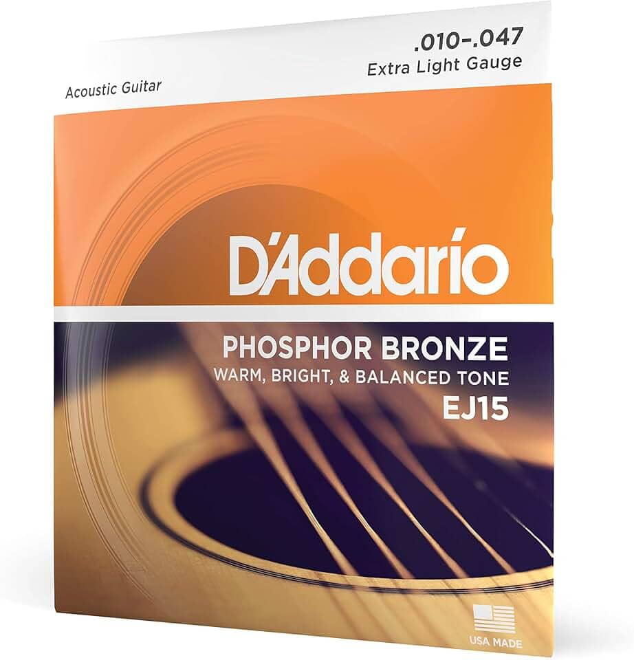 Encordoamento Para Violão Aço .010-.047 D'Addario Phosphor Bronze EJ15