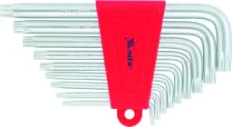 MTX Jogo de Chaves Hexagonais Torx Curtas com Acabamento Acetinado, Kit de Chaves Torx Resistentes
