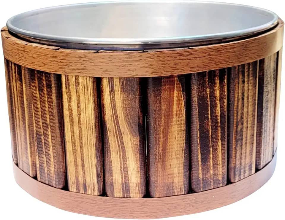 Tina Escalda Pés De Madeira Pinus Marrom, Bacia Pedicure, Balde Newborn