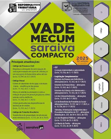 Vade Mecum Saraiva Compacto - 31ª Edição 2025
