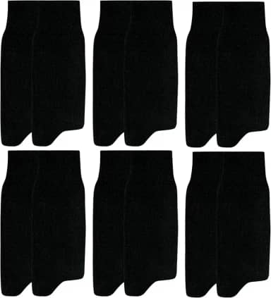 Kit 6 Pares Meia Social Mash Cano Alto Algodão Masculino