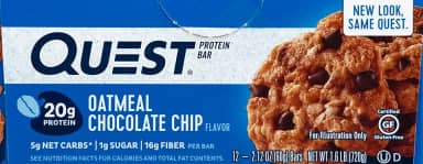 Quest Nutrition PROTEIN BAR OATMEAL CHOCOLATE CHIP 12 BARRAS
