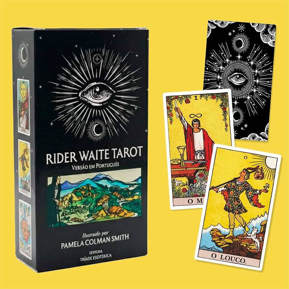 O Tradicional Tarot Rider Waite para iniciantes Português 78 cartas