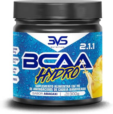 BCAA Hydro 300g | Sabor Abacaxi | 3VS Nutrition
