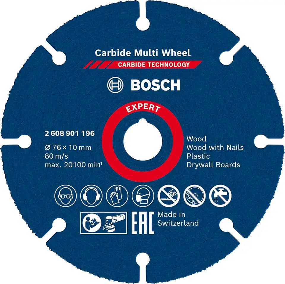 Bosch Disco de corte EXPERT Carbide Multi Wheel 76 mm, 10 mm