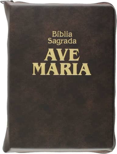 Bíblia Zíper Média Marrom