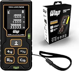 WAP Trena Digital a Laser TLP 40, Tela LCD e Desligamento Automático, 40 Metros, Resistente à Água e Impactos Baixos