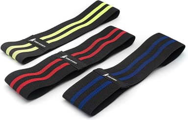 Kit 3 Hip Band Faixa de Fisioterapia Leve, Médio e Forte