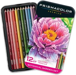 Prismacolor Conjunto de lápis de cor premium para jardim botânico de núcleo macio, para adultos, 12 unidades