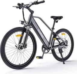 MileTrail1 26' - Bicicleta elétrica para adultos com sensor de torque e freios hidráulicos, alcance de 100 km, bateria removível de 36V 13Ah, velocidade de 25 km por hora