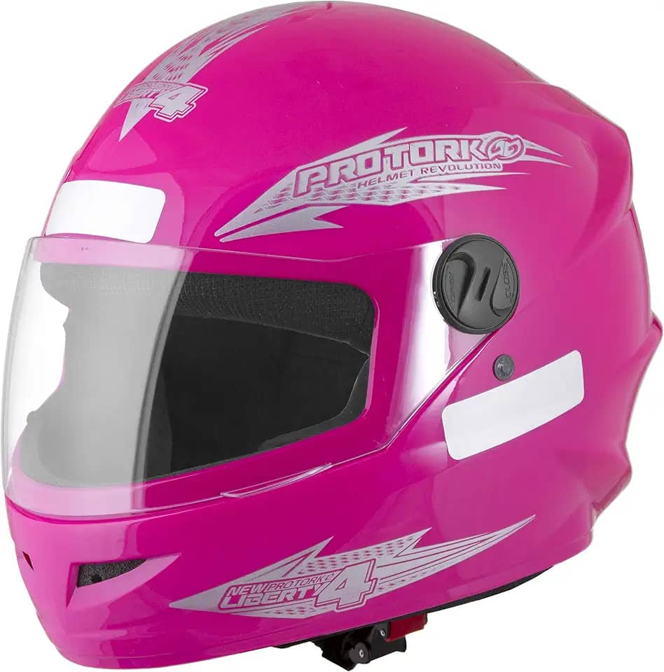 Pro Tork Capacete Moto New Liberty Four, Rosa, Tam. 58