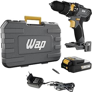 WAP Parafusadeira e Furadeira com Impacto à Bateria 3/8' 21V K21-ID01, com Maleta Organizadora, Torque 21 Níveis, Bivolt