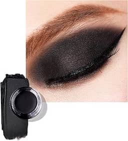 Oulac Sombra fosca - Acabamento fosco preto misturável, olho esfumaçado, à prova d'água e de longa duração até 12 horas de cor intensa para maquiagem de Halloween, maquiagem gótica