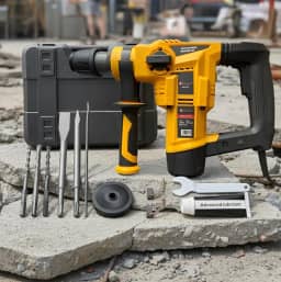 Martelete Perfurador Rompedor SDS PLUS Profissional 2000W 6,5J Ponteiras Talhadeira Com Maleta (110v)