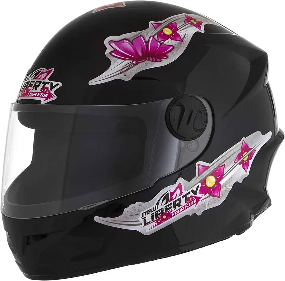 CAPACETE FECHADO PRO TORK LIBERTY FOR KIDS GIRLS PRETO TAM. 54