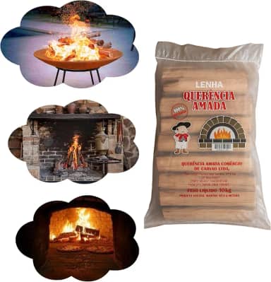 Lenhas Churrasco Forno De Pizza Fogueira Lareira 10kg