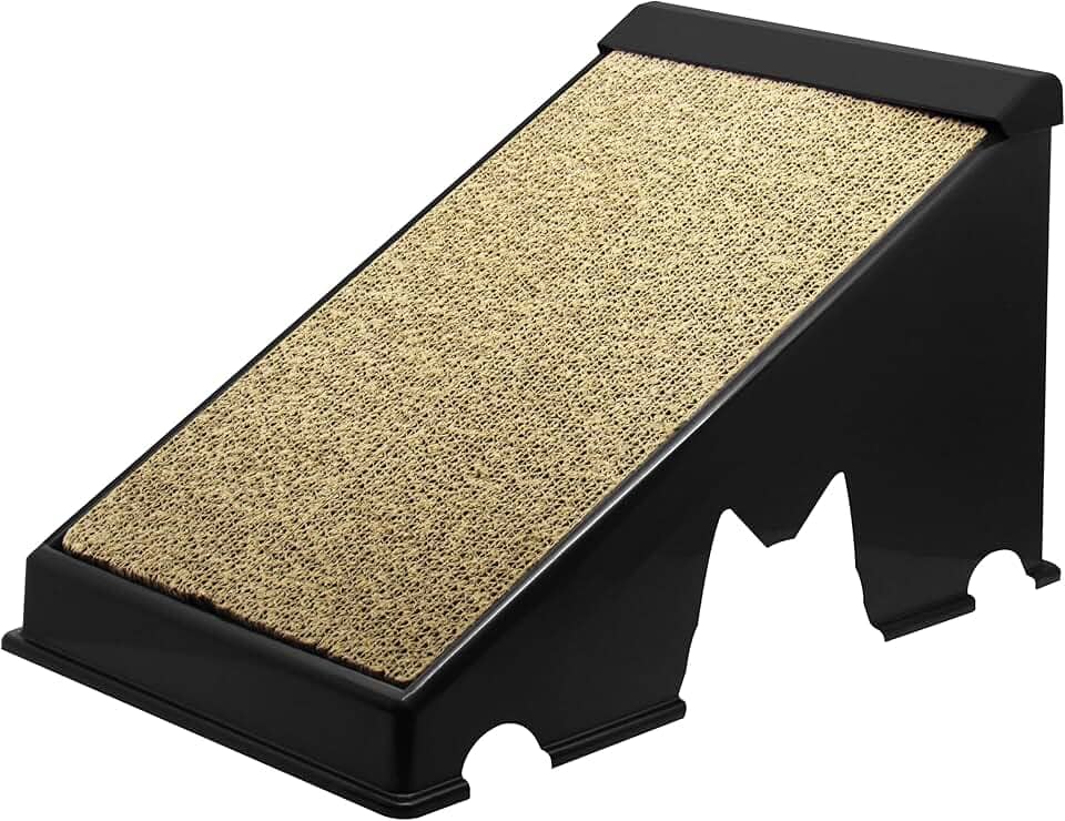 Arranhandor para Gatos em Papelão com Rampa Plástica Furacão Pet, Preto