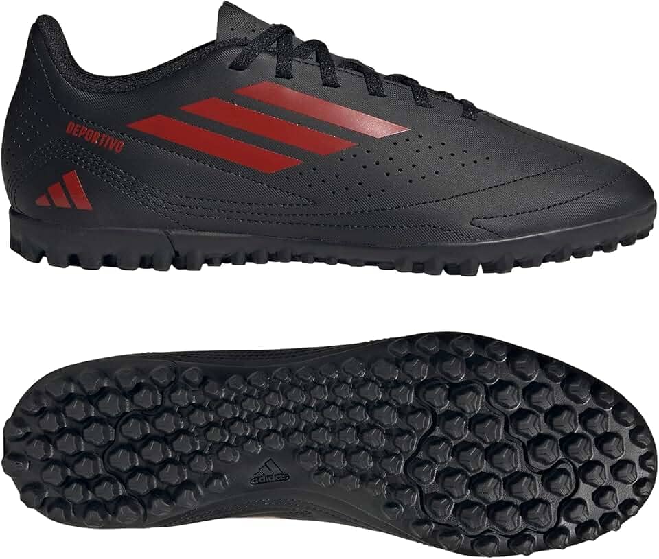 Chuteira Society Adidas Deportivo III Masculino Preto e Vermelho