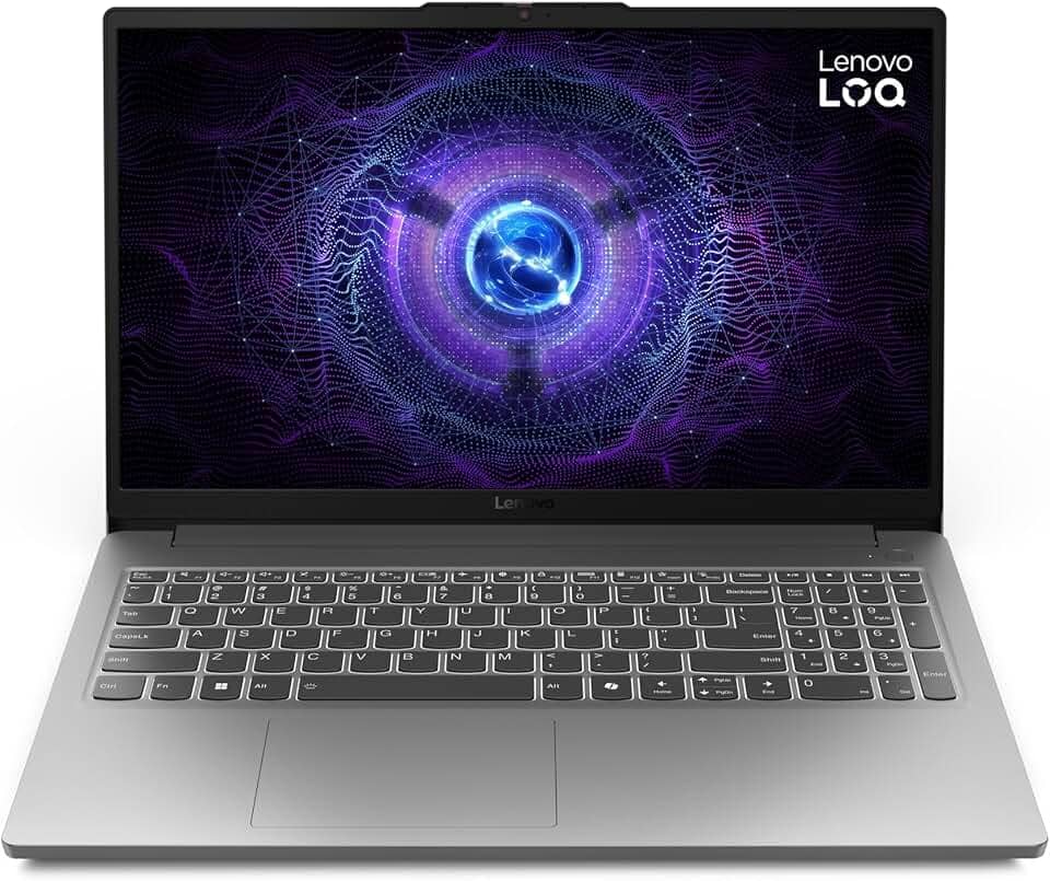 Notebook Lenovo LOQ-e 15IAX9E Intel Core i7-12650HX 16GB 512GB SSD RTX 4050 Linux 15.6" - 83MES00200 Luna Grey