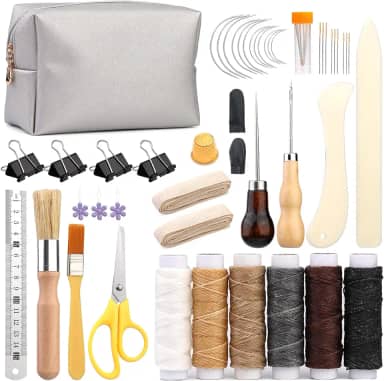 49 peças de ferramentas manuais de encadernação para iniciantes, suprimentos de encadernação com escova de fita de papel e régua de aço para artesanato de encadernação DIY