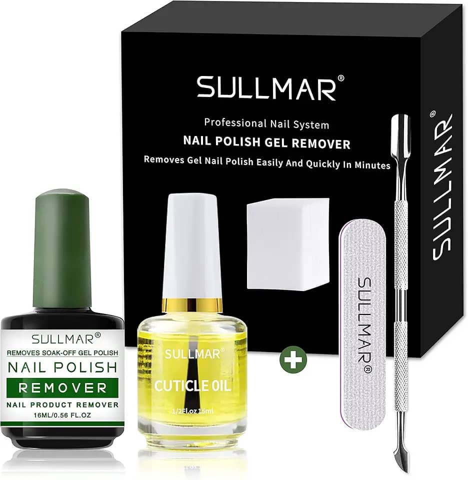 Kit Removedor De Esmalte Em Gel - Com Óleo Para Cutículas, Remove Forma Rápida E Fácil, Hidrata Fortalece Eficácia