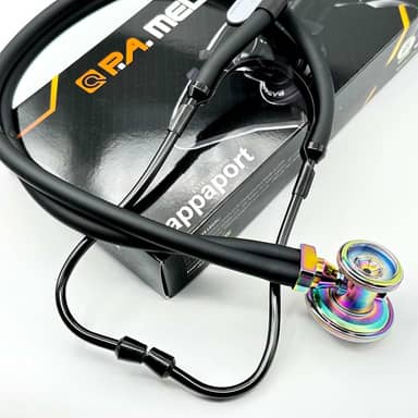 Estetoscópio Rappaport Linha Black P.A MED Black Rainbow