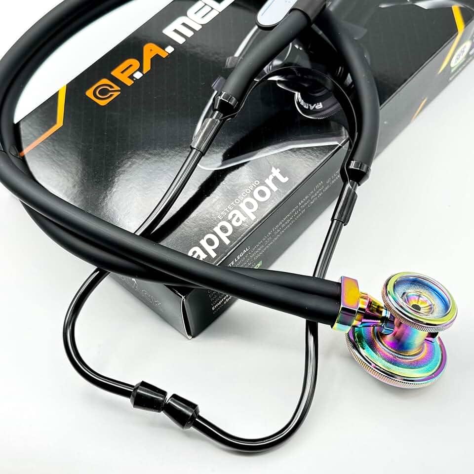 Estetoscópio Rappaport Linha Black P.A MED Black Rainbow