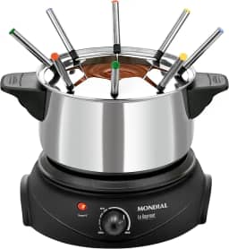 Panela Elétrica de Fondue, Mondial, Preto/Prata, 1200W, 110V - FD-02