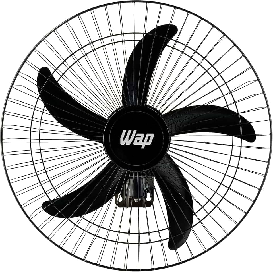 WAP Ventilador de Parede Profissional RAJADA PRO 60, com 5 Pás e 3 Velocidades, 135W Bivolt