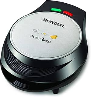 Omeleteira Elétrica, Mondial, Preto/Inox, 1000W, 220V - OM-01