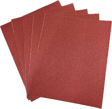Lixa Grão 150 – Kit com 5 Folhas 22,5×27,5 cm – Acabamento Intermediário-Fino para Madeira, Massa, Gesso, Pintura e Reforma