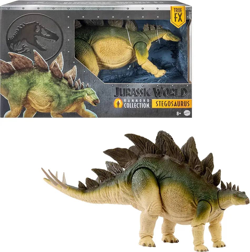 Jurassic World Hammond Collection Dinossauro de Brinquedo Stegosaurus para crianças a partir de 8 anos