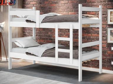 Beliche Solteiro Gabrielli 100% Mdf C/Escada - Vira 2 Camas Solteiro P/Colchão 188x88 - Super Reforçada