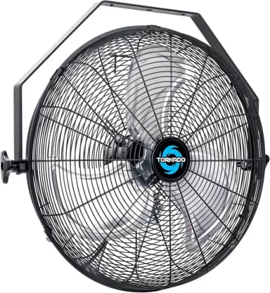 Tornado - Ventilador de parede industrial de alta velocidade de 45 cm com motor de gabinete TEAO - 4000 CFM - 3 velocidades - cabo de 18 pés - uso industrial, comercial, residencial - listado como