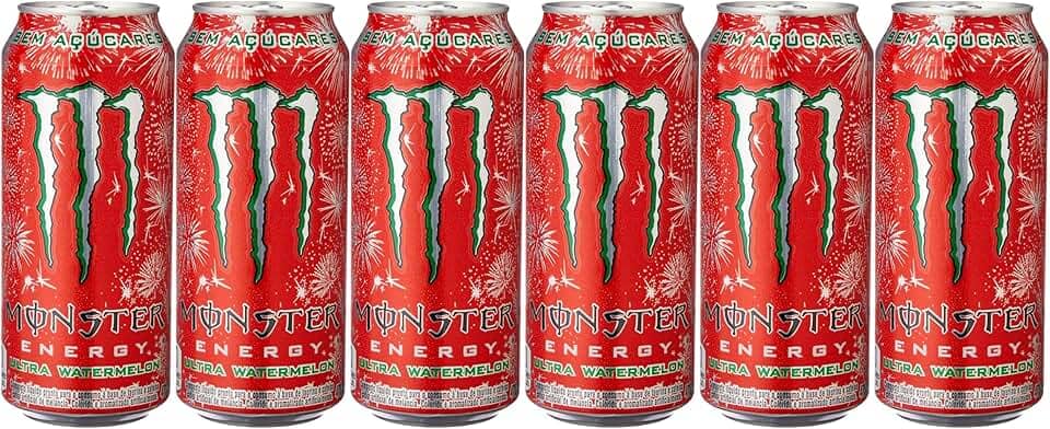 Pack de MONSTER ULTRA WATERMELON LT 473ML 6 unidades