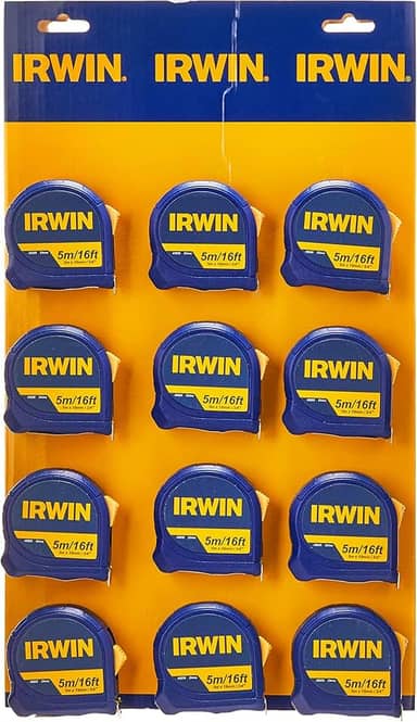 IRWIN Display de Trenas Manuais de 5 Metros 12 Trenas IW45929
